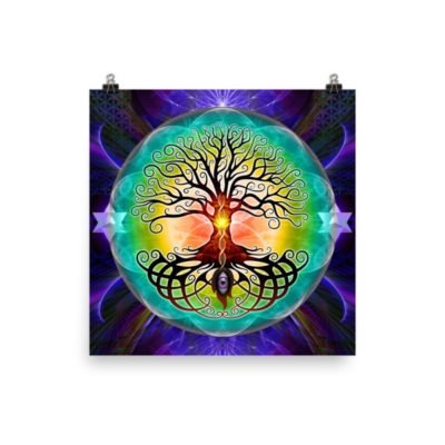 Tree Of Life - 18 x 18 Museum-Quality, Thick, Matte Paper Poster.