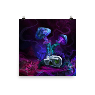 Between Dimensions - 18 x 18 Museum-Quality, Thick, Matte Paper Poster.
