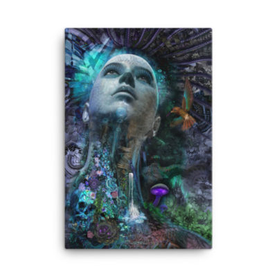 I Am What I Think - 24 x 36 Stretched Canvas