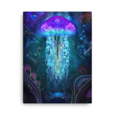 Cosmic Luminescence - 18 x 24 Stretched Canvas
