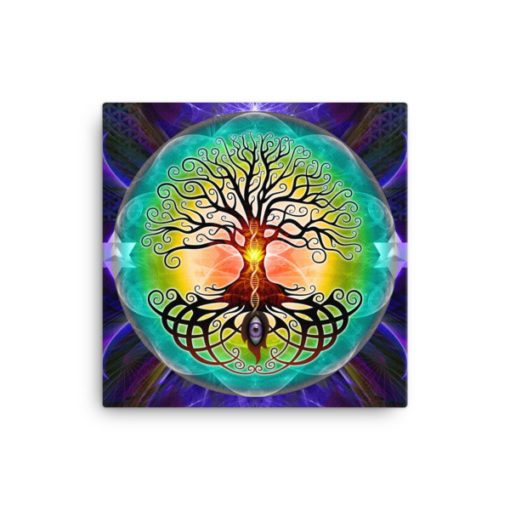 Tree Of Life - 16 x 16 Stretched Canvas