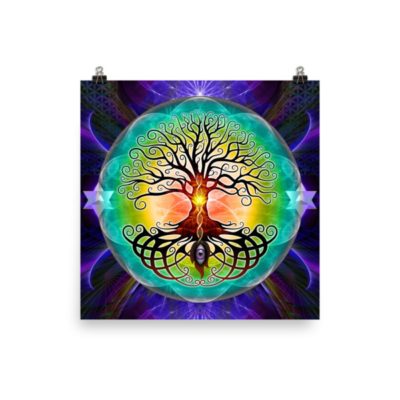 Tree Of Life - 14 x 14 Museum-Quality, Thick, Matte Paper Poster.