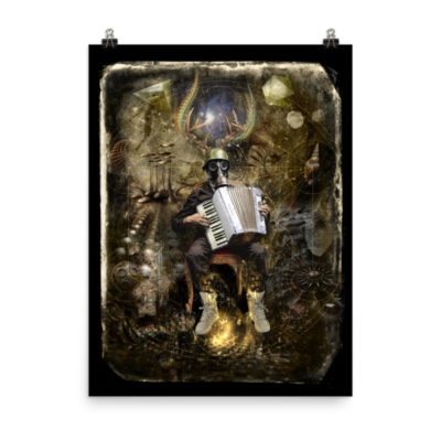 Serenade To The Universe - 18 x 24 Museum-Quality, Thick, Matte Paper Poster.